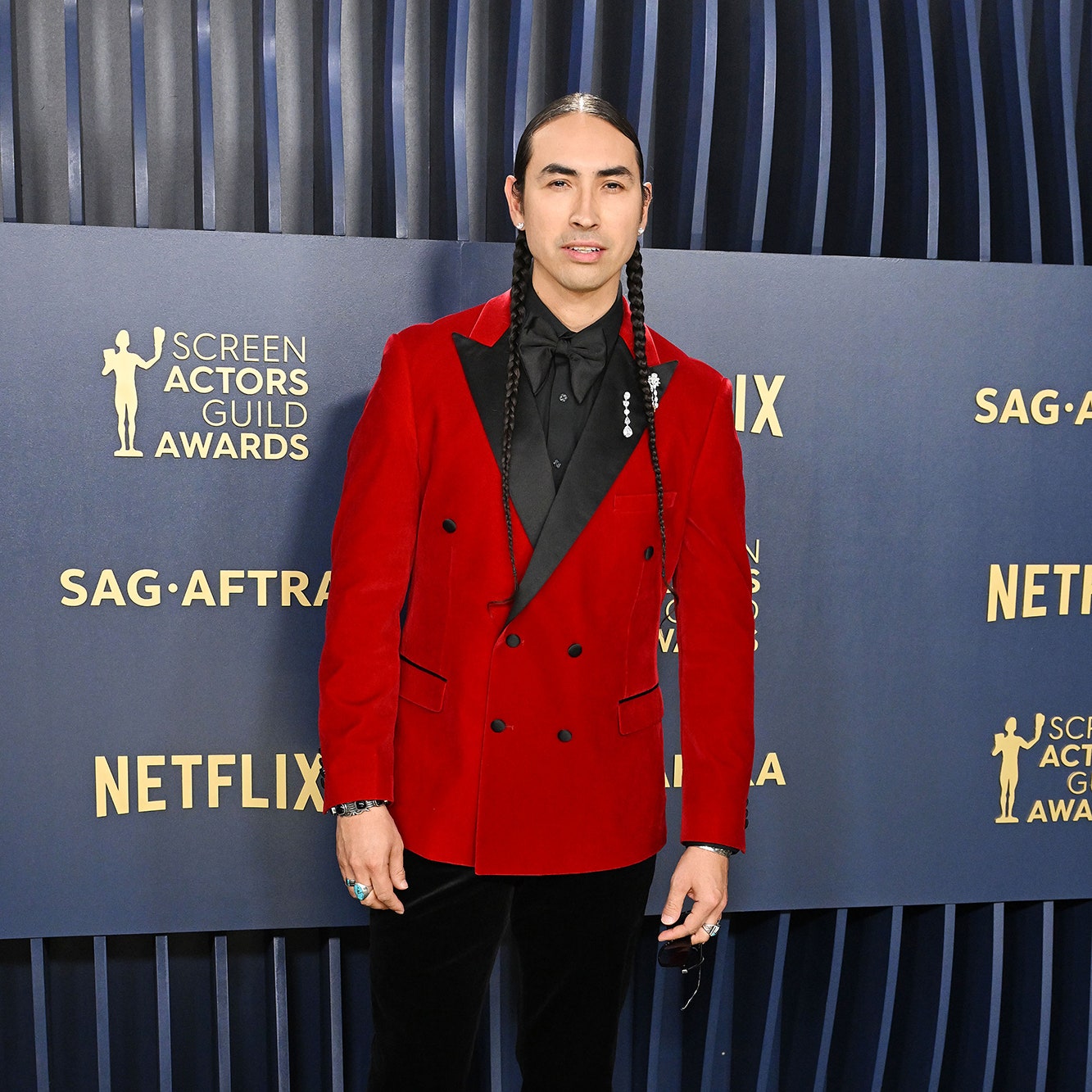 Tatanka Means Makes a Strong Red-Carpet Statement at the SAG Awards 2024