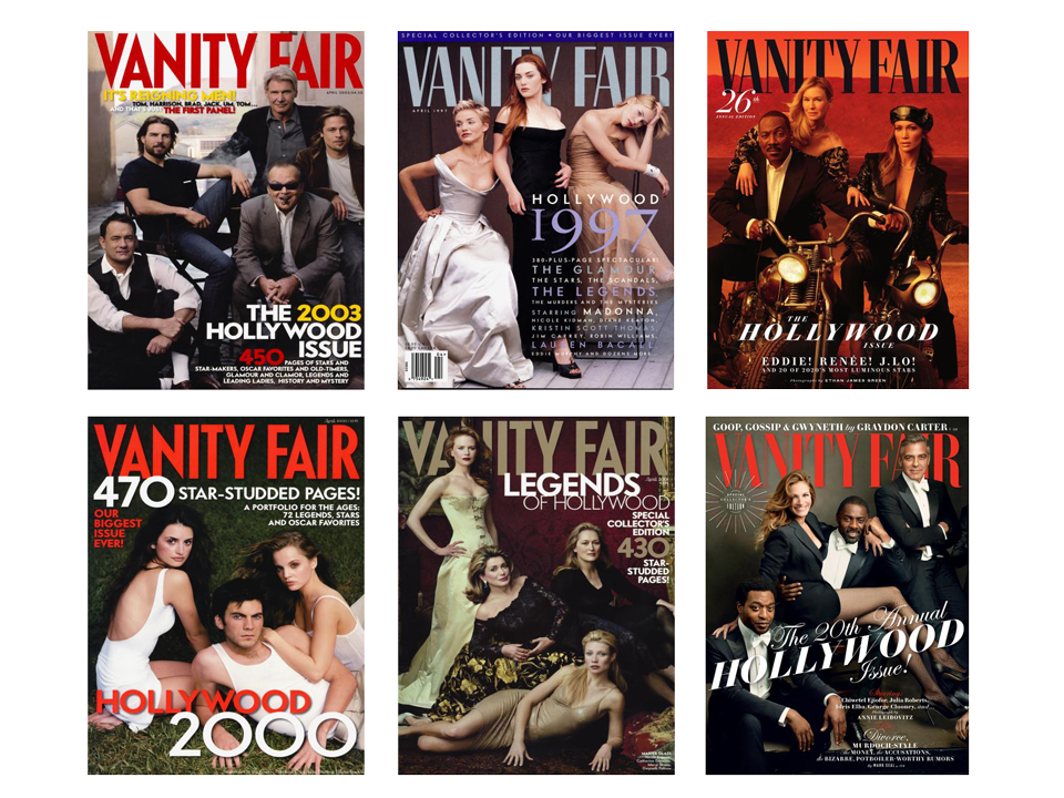 A Cover-by-Cover History of Vanity Fair’s Hollywood Issue