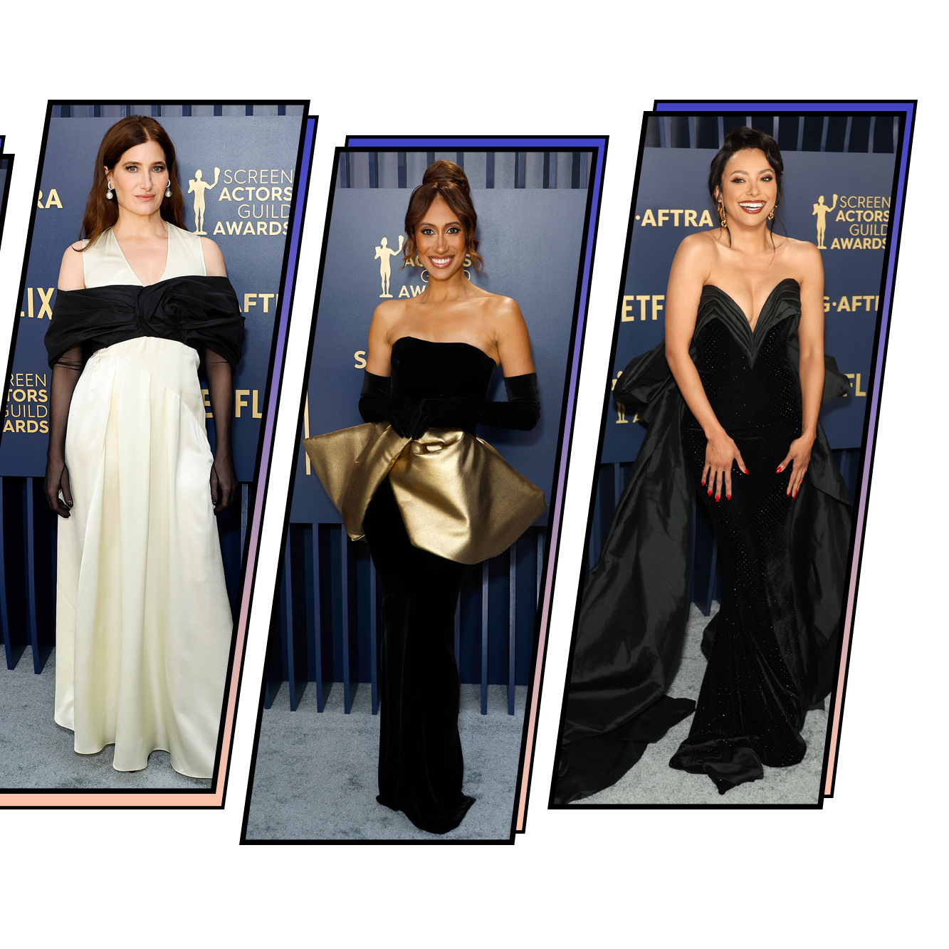 Hollywood Channels Capote's Swans on the SAG Awards 2024 Red Carpet